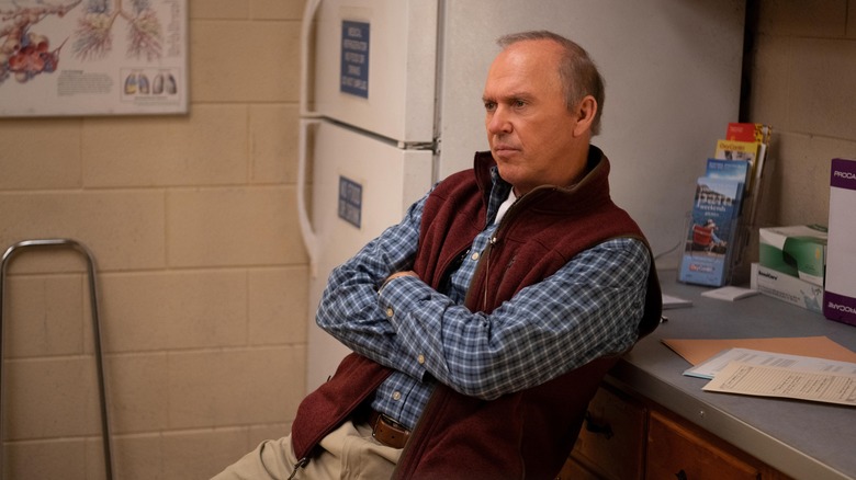 Michael Keaton with his arms crossed