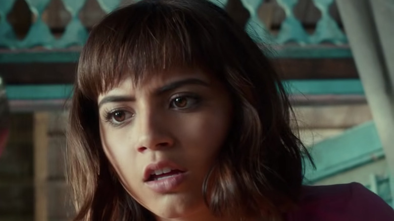 Isabela Merced acting as Dora in Dora and the Lost City of Gold