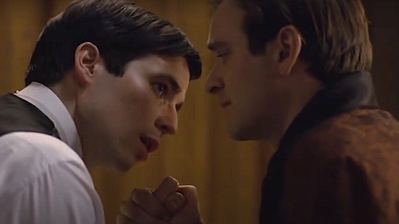 Thomas and the Duke hold hands