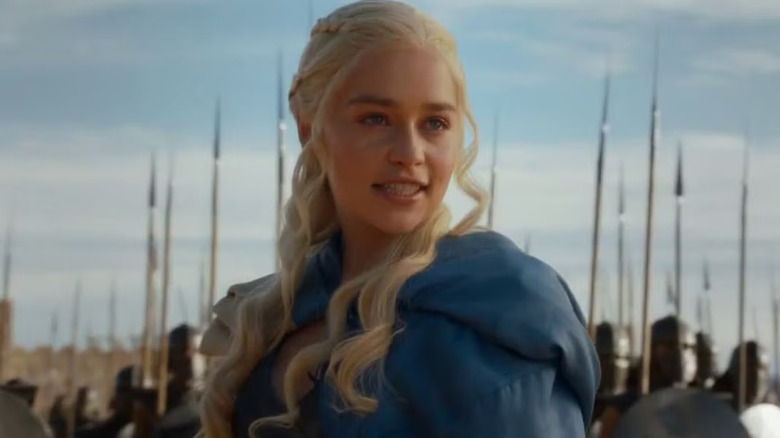 Daenerys saying Dracarys in front of the Unsullied on Game of Thrones