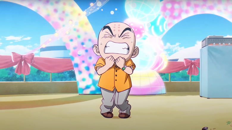 Krillin looks enraged