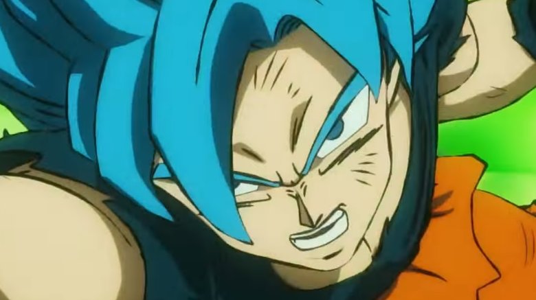 Super Saiyan Blue Goku in Dragon Ball Super: Broly trailer