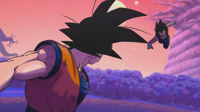   Vegeta volant cap a en Goku