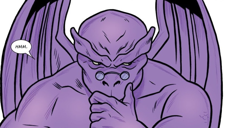 Dragon Man says "Hmm"