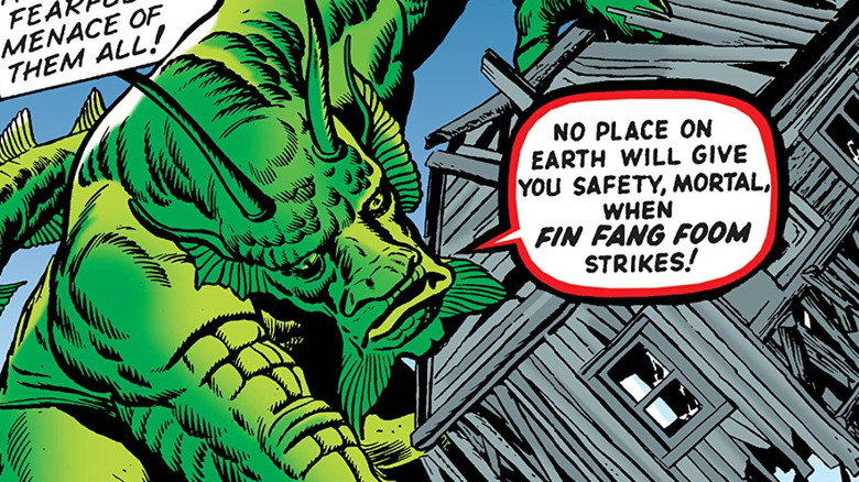 Fin Fang Foom crushing house