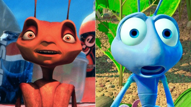 Z in Antz (left), Flik in A Bug's Life (right)