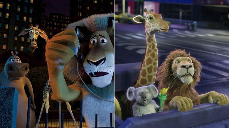 Madagascar (left), The Wild (right)