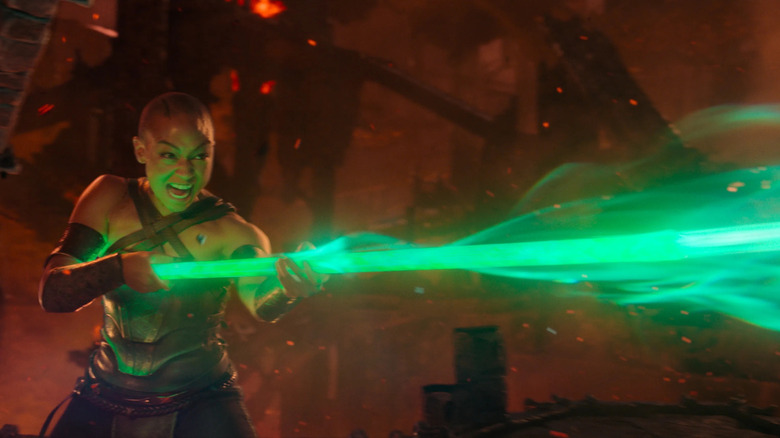 Jade shooiting green laster in in Mortal Kombat II (2026)