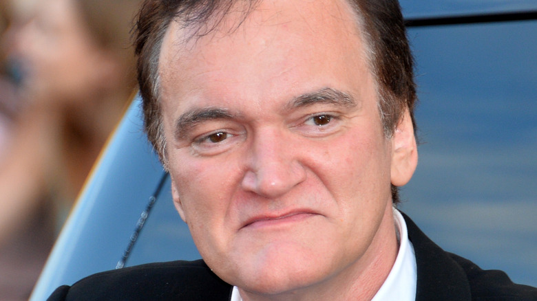 Quentin Tarantino frowning