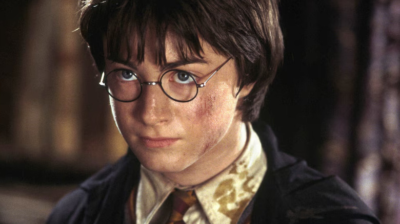 Harry Potter bruised and angry
