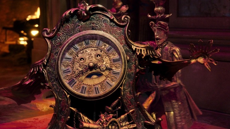 Cogsworth and Lumière in the live-action Beauty and the Beast