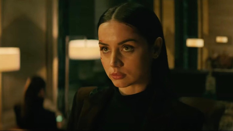 Eve Macarro preparing to check into an important room