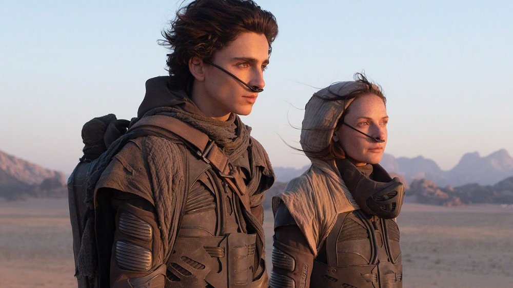 Timothée Chalamet and Rebecca Ferguson in Dune