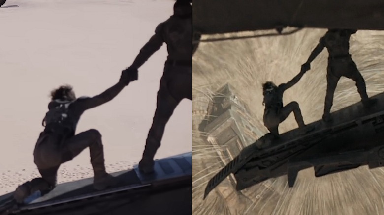 Before and after sandworm eating