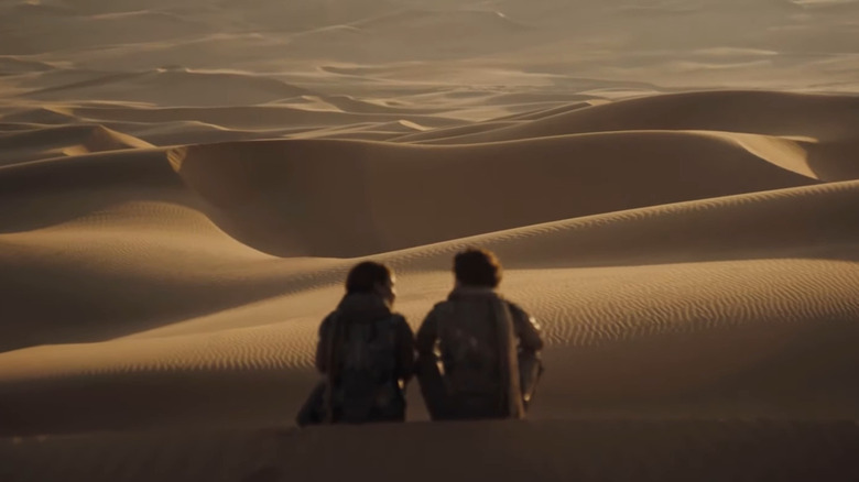 Paul and Chani look at desert