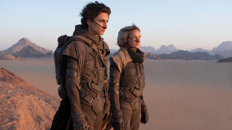 Paul and Lady Jessica standing in desert 