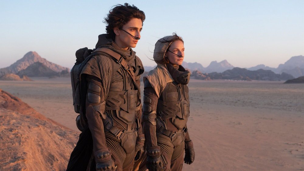 Timothée Chalamet and Rebecca Ferguson in Dune