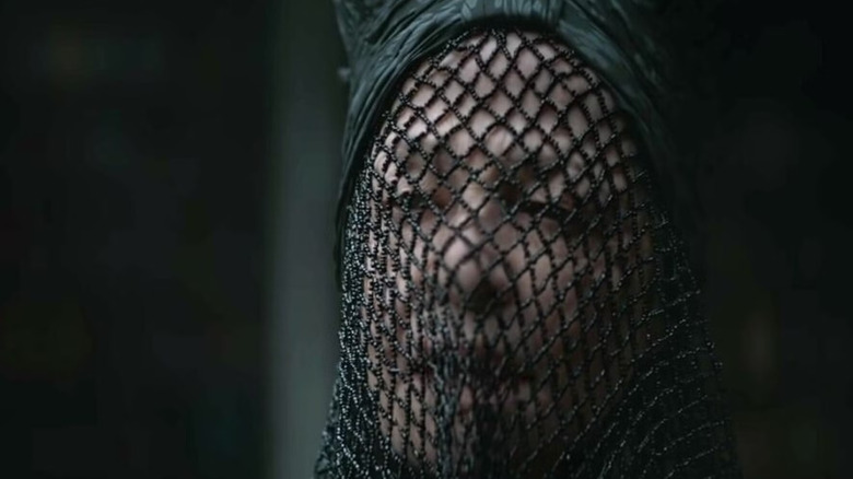 A close up of Mohiam in Dune: Part One