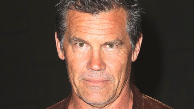 Josh Brolin looking into the camera