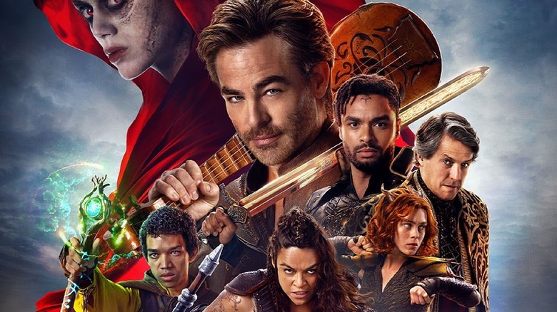 The floating heads style poster for Honor Among Thieves