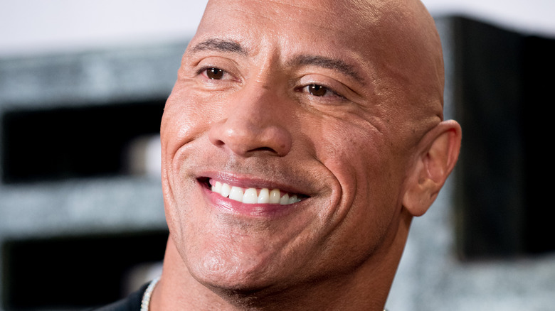 Dwayne Johnson smiling