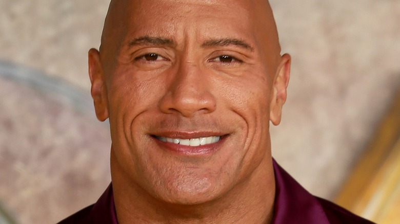 Dwayne Johnson smiling