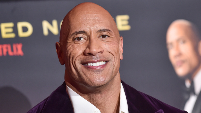 Dwayne Johnson smiling