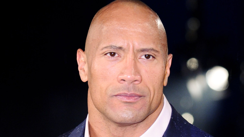 Dwayne Johnson outside