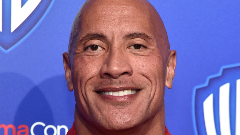 Dwayne Johnson gracing a red carpet 