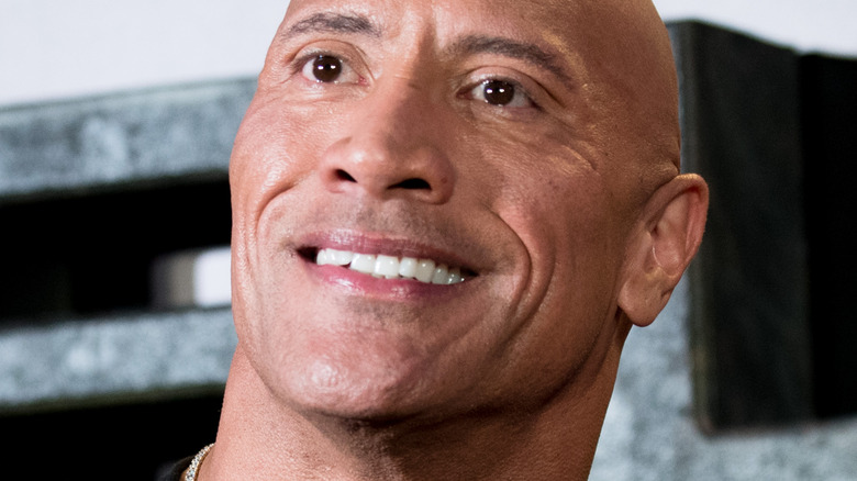 Dwayne Johnson smiling