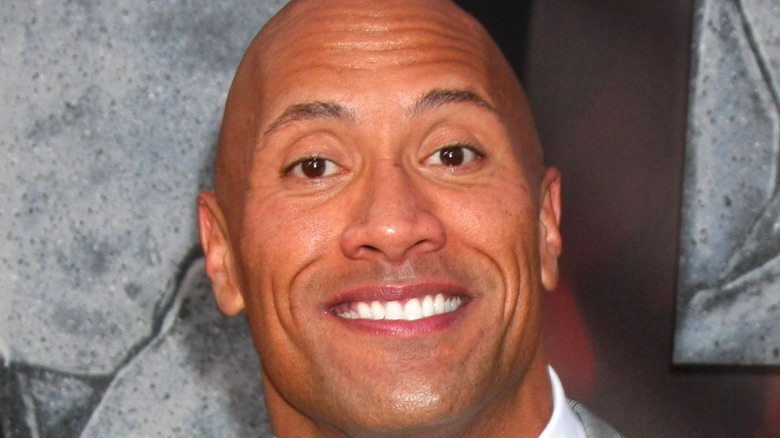 Dwayne Johnson smiling