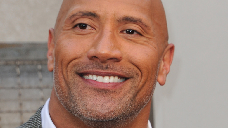 The Rock smiling