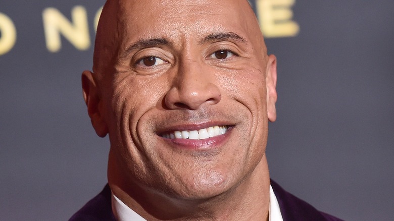 Dwayne Johnson smiling