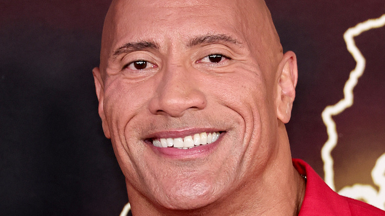 The Rock smiling 