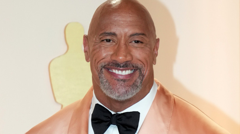 Dwayne Johnson smiling
