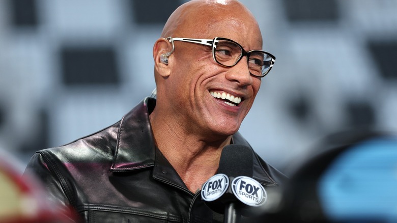 Dwayne Johnson smiling