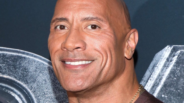 Dwayne Johnson smiling