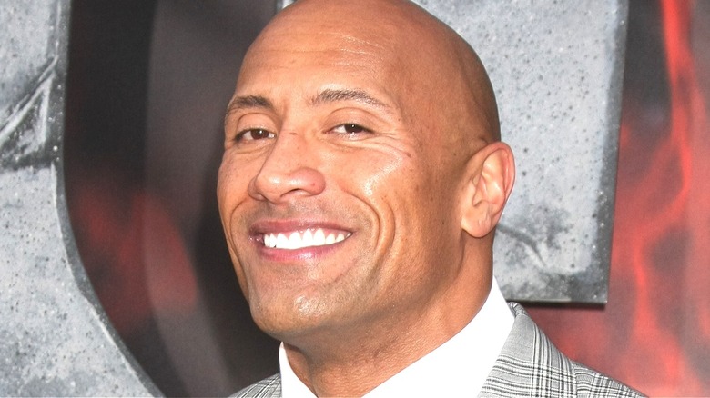 Dwayne Johnson smiling