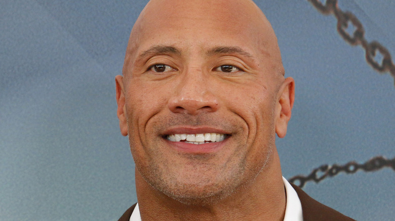Dwayne Johnson smiling
