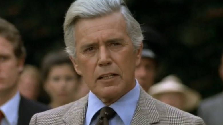 Blake Carrington speaking angrily