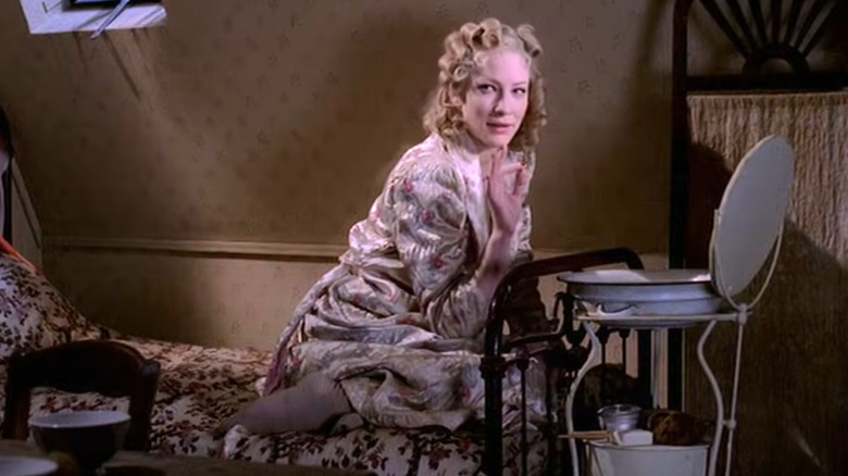Cate Blanchett on bed
