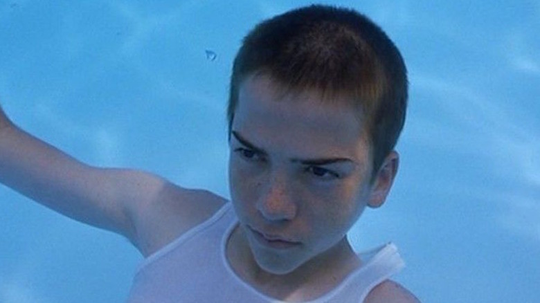 Lucas Black floats underwater