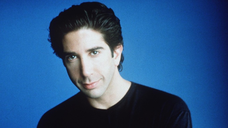 David Schwimmer smiles...kind of