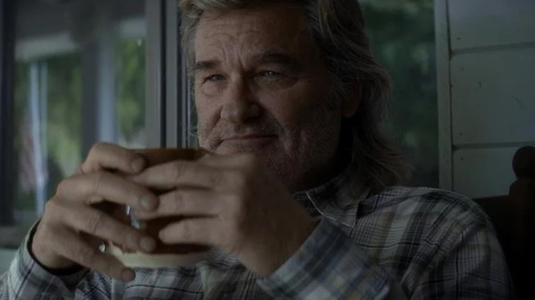 Kurt Russell on porch