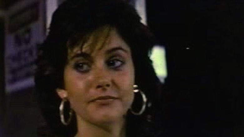 Courteney Cox wears hoop earrings