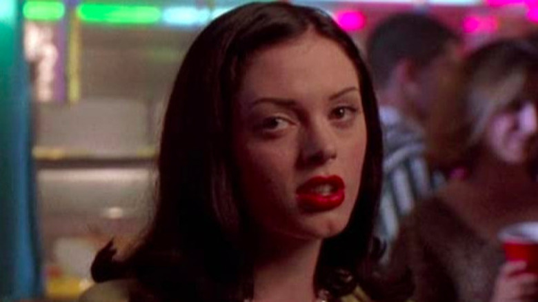 Rose McGowan looks annoyed