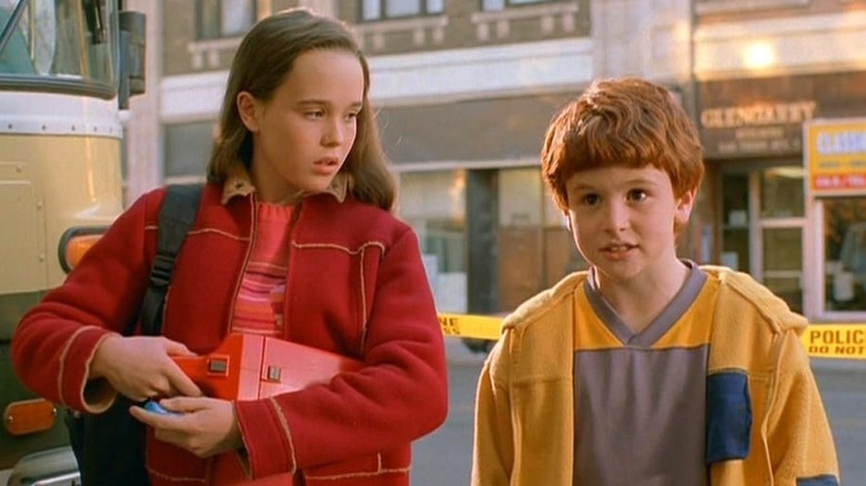 Eliot Page and Albert cross the street