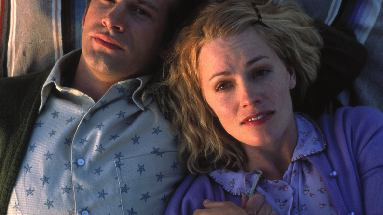 Molly and Sam looking up