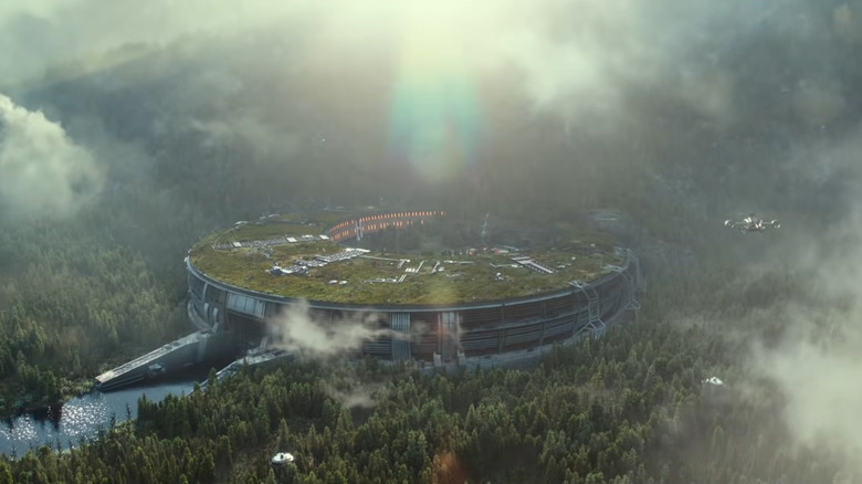 Planes land at Biosyn's sanctuary