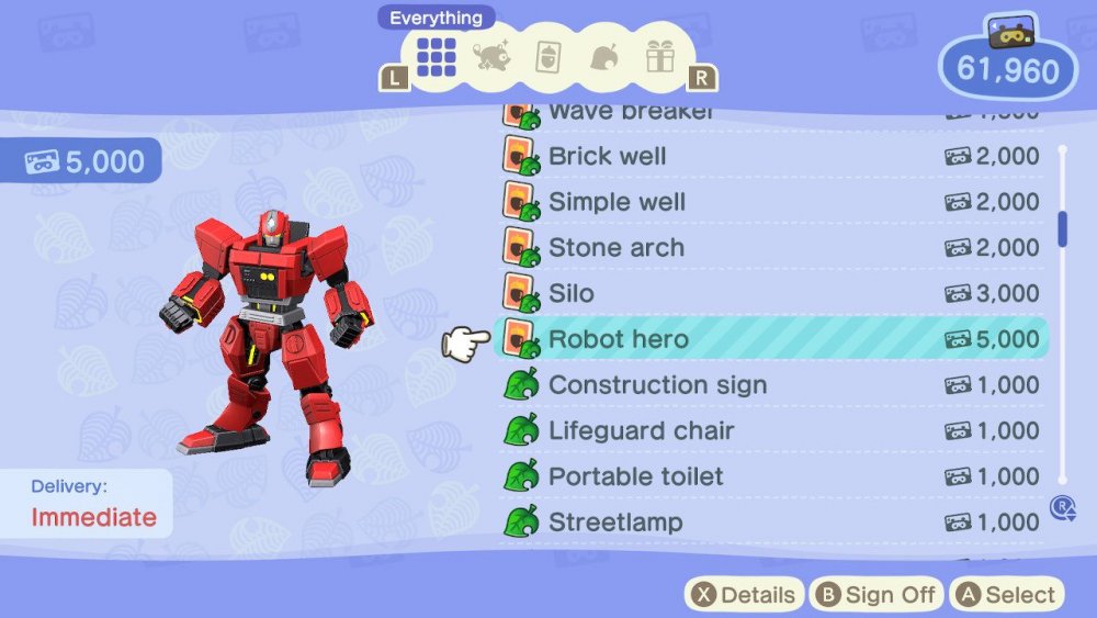 Screenshot from Animal Crossing: New Horizons